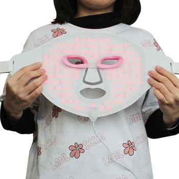 Домашна употреба Подмладяване на кожата Намаляване на акне Терапия против стареене Красота Силиконова 7 Led Light маска за лице
