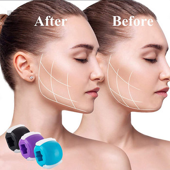 Facial Line Slimming Trainer JawLine Exerciser Chew Ball Food Grade Silicone Anti Wrinkle Beauty Muscle Training Equipment
