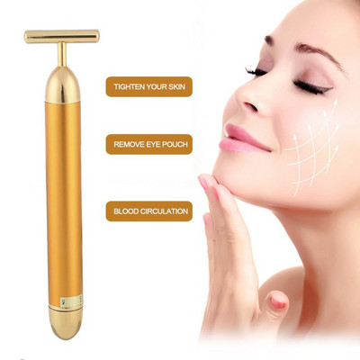 1db Vibration Massager Stick Lift bőrfeszesítő ráncsáv Energy Beauty Bar karcsúsító arcmasszázs eszköz Arcszépítő henger
