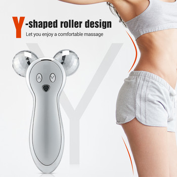 3D Roller V Face Lifting Massager Micro Current Skin Σύσφιξη Συσκευή αφαίρεσης ρυτίδων Facial Body Slimming Shaping Machine Massage
