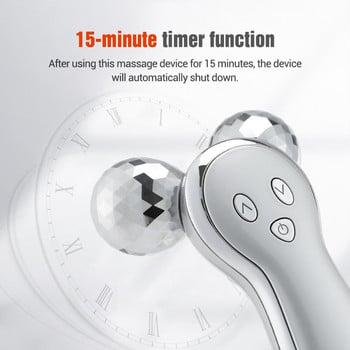 3D Roller V Face Lifting Massager Micro Current Skin Σύσφιξη Συσκευή αφαίρεσης ρυτίδων Facial Body Slimming Shaping Machine Massage