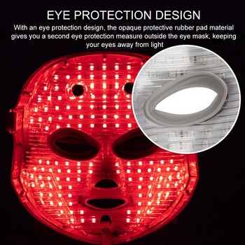 7 цвята LED светлинна терапия Маска за лице Фотон против стареене Подмладяване против бръчки Безжична маска за лице Грижа за кожата Устройства за красота