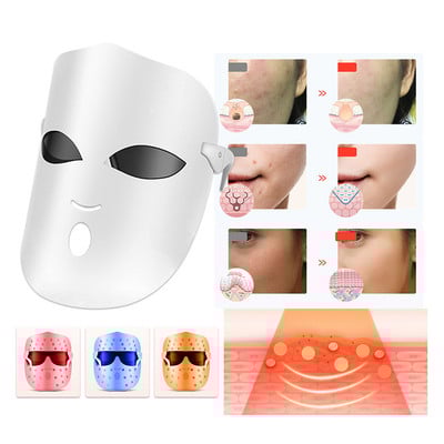 Led Face Fényterápiás Maszk Arcmaszk Gép Luminoterápia Mezoterápia Bőrfiatalító Ráncfeszesítő Kozmetológiai eszközök