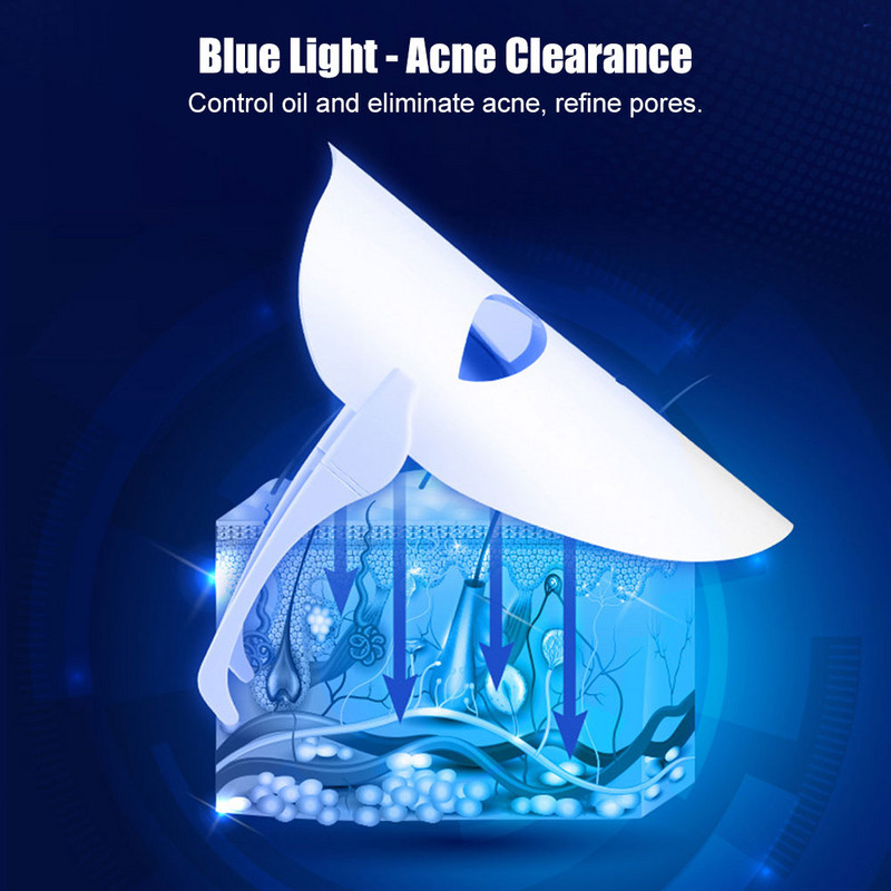 Led Face Fényterápiás Maszk Arcmaszk Gép Luminoterápia Mezoterápia Bőrfiatalító Ráncfeszesítő Kozmetológiai eszközök