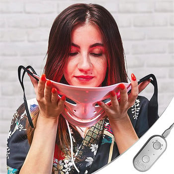Flexible Silicone 4 Colors Led Face Mask Light Therapy Αντιγηραντική ΜΑΣΚΑ LED για ρυτίδες Αναζωογόνηση Σύσφιξη Περιποίηση δέρματος