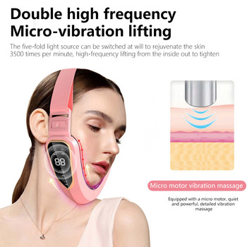 Face Lifting Machine Electric V-Face Shaping Massager Vibration Slimming Double Chin Reducer V-Line Cheek Lift Up Face Slimming