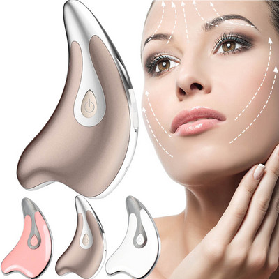 Електрическо устройство за повдигане на лице USB акумулаторна Guasha Scraping Massager Skin Tool Facial Body Massage Lazy Slimming Corrector