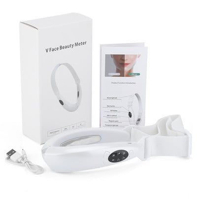 Dispozitiv de ridicare a feței Terapie cu LED-uri cu fotoni Masaj cu vibrații pentru slăbire facială Barbie dublă în formă de V Lifting pentru obraji Face Dorpshipping