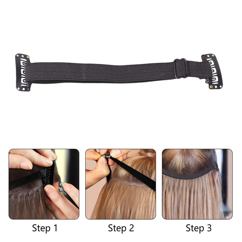 Nešiojamos veido patempimo juostos Elastinis tempiamasis plaukų segtukas, reguliuojamas daugkartinis