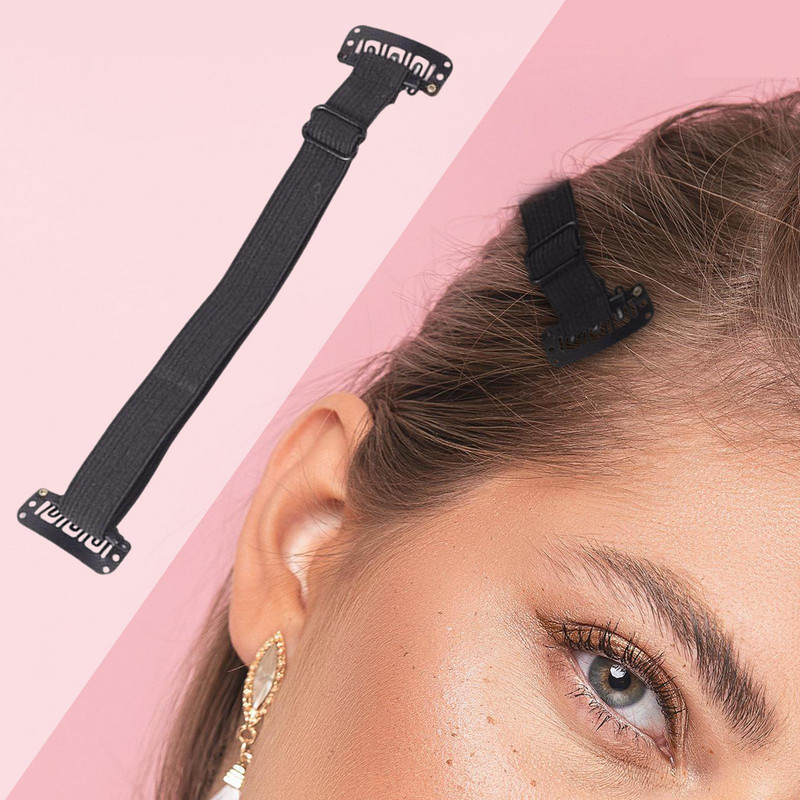 Nešiojamos veido patempimo juostos Elastinis tempiamasis plaukų segtukas, reguliuojamas daugkartinis