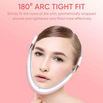 Συσκευή ανύψωσης προσώπου EMS LED Photon Therapy Face Slimming Instrument Vibration Massage Chin Lift Lift V Double Belt Massag T0C5