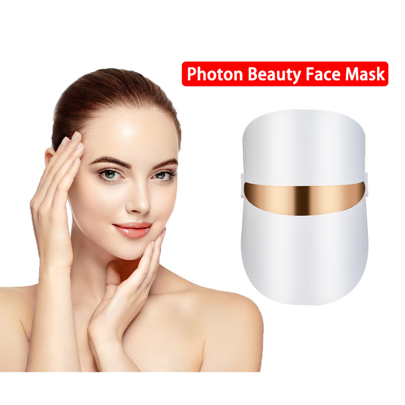 Mască facială LED Photon Belleza Frumusețe facială Masca de întinerire a pielii Mască LED Terapie antirid Acnee Instrument de strângere a pielii