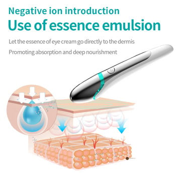 Στυλό μασάζ ματιών Ηλεκτρική συσκευή περιποίησης ματιών Ανακούφιση από κόπωση Αφαιρέστε τους μαύρους κύκλους ματιών κατά των ρυτίδων