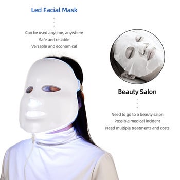 VIP LINK Κορεατική Μάσκα προσώπου 7 χρωμάτων LED Μάσκα προσώπου Μάσκα ομορφιάς περιποίησης δέρματος