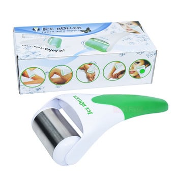 Ice Roller Колело от неръждаема стомана Roller Face Body Massage Face Lift Massager Облекчаване на болката Beauty Care Roller Инструменти за грижа за кожата на лицето