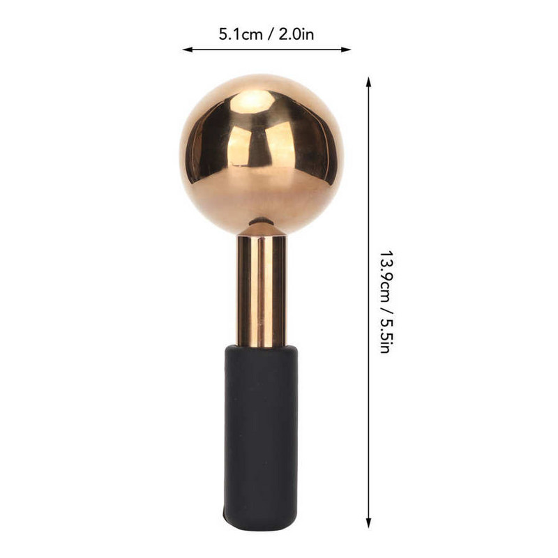 Näo jäägloobid Külm kuum roostevabast terasest näorull Nahk Beauty Spa Jahutusgloobus Massaažipall Näohooldus Cryo Freeze Stick