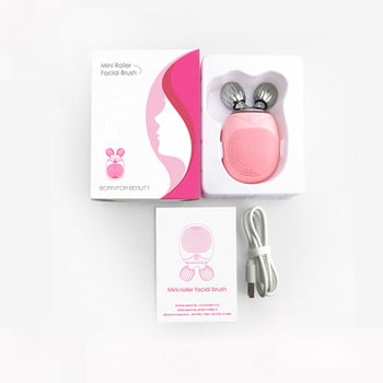 3 σε 1 Mini Electric Facial Cleansing Brush Silicone Sonic Deep Pore Cleaning Skin Massager Face Face Massage Relaxatio