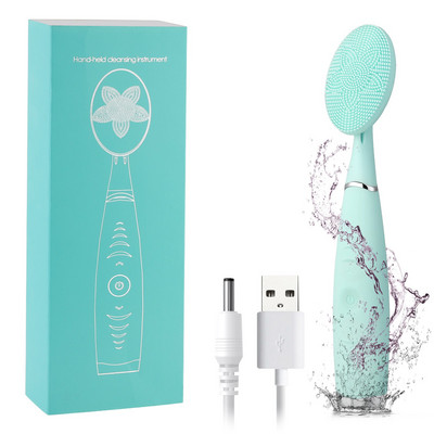 Ηλεκτρική βούρτσα καθαρισμού προσώπου Βούρτσα προσώπου σιλικόνης IPX6 Αδιάβροχο μηχάνημα καθαρισμού Μασάζ απολέπισης Εργαλεία περιποίησης δέρματος