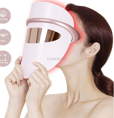 Led Masker Huidverjonging Gezichtsverzorging Gezicht Aanscherping Photon Lichttherapie Maszkoló Öregedésgátló Anti-Rimpel
