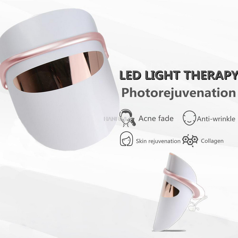 Led Masker Huidverjonging Gezichtsverzorging Gezicht Aanscherping Photon Lichttherapie Maszkoló Öregedésgátló Anti-Rimpel