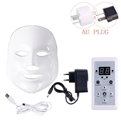 Beauty Photon LED Facial Mask Therapy 7 Colors led Bőrfiatalító Ránctalanító Akne Maszk Arc Nyak Beauty Spa
