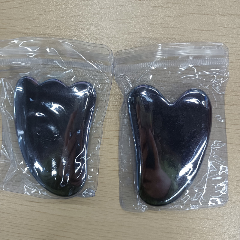 Arcmasszázs Jade Roller Guasha készlet Természetes Terahertz Energy Stone Masszírozó Szem Arc Nyak Thin Lift Relax Karcsúsító eszközök