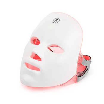 7 цвята лицева светодиодна маска Електрически ЧЕРВЕНИ маски против стареене бръчки подмладяване на кожата нано фотон червена терапия маска за красота на лицето