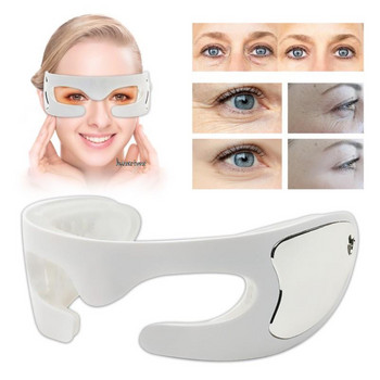 3D LED светлинна терапия Маска за очи Масажор Отопление SPA Вибрация LED маска за лице Eye Bag Премахване на бръчки Облекчаване на умората Устройство за красота