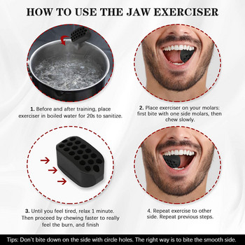 Chin Lifting JawLine Exerciser Ball Facial Jaw Muscle Toner Trainer Αντιρυτιδικό Πρόσωπο Double Slimmer Exercise Simulator Jawrsize