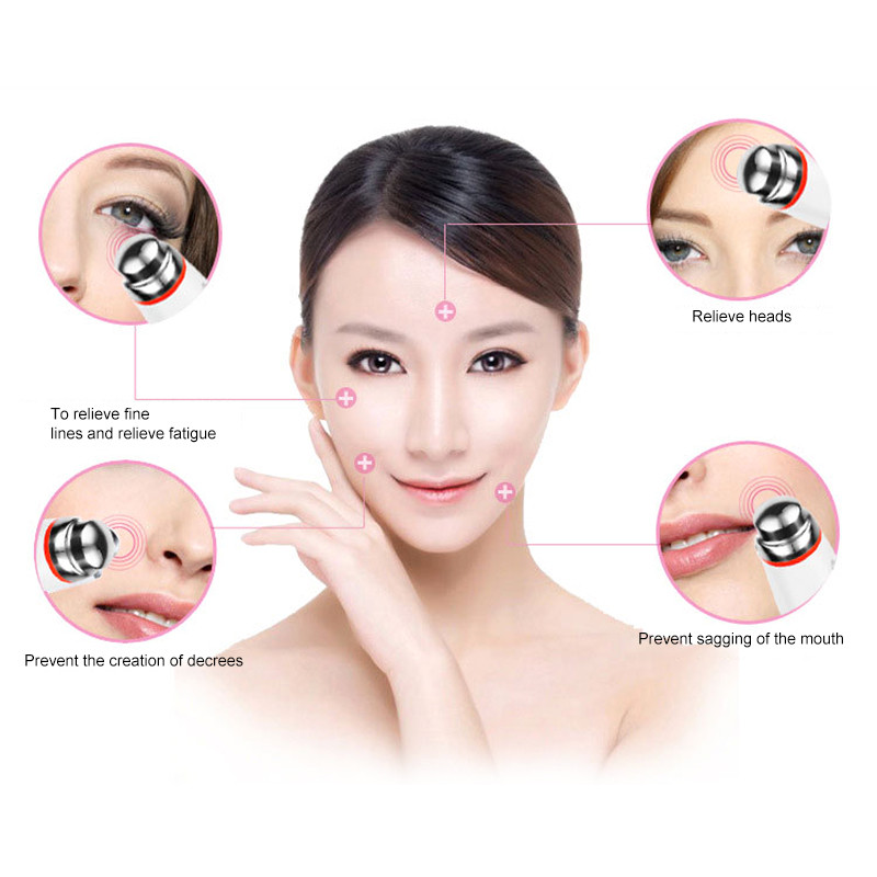 ÚJ Eye Electric Massager Vibration Thin Face Magic Stick Anti Removal ráncok sötét karikák duzzanat eltávolító szemkörnyékápoló eszköz