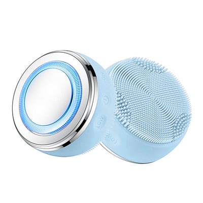 Perie de curățare a feței Silicon Vibrație sonică Curățător facial EMS LED Photon Masaj facial Întinerirea pielii Dispozitiv de îndepărtare a acneei