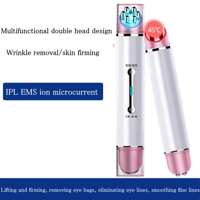 EMS Eye Massager Anti Wrinkle Eye Massage Anti Aging USB újratölthető masszírozó arcra Elektromos sötét szem alatti karikák eltávolítása