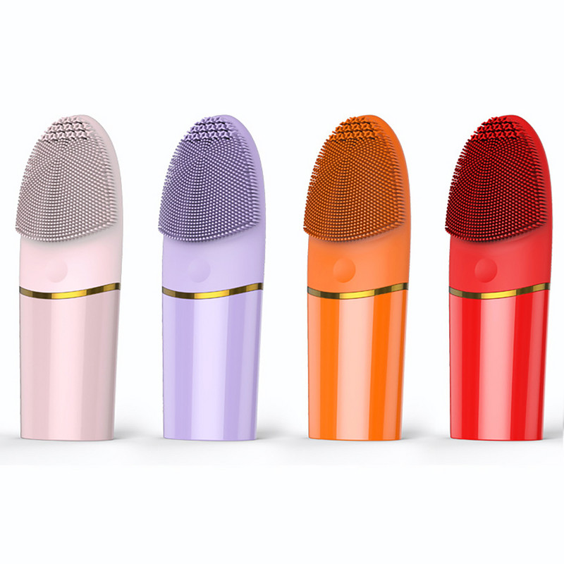 Perie electrică de curățare a feței Curățare profundă a porilor Masaj de relaxare Dispozitiv de curățare facială cu ultrasunete din silicon Masaj pentru piele