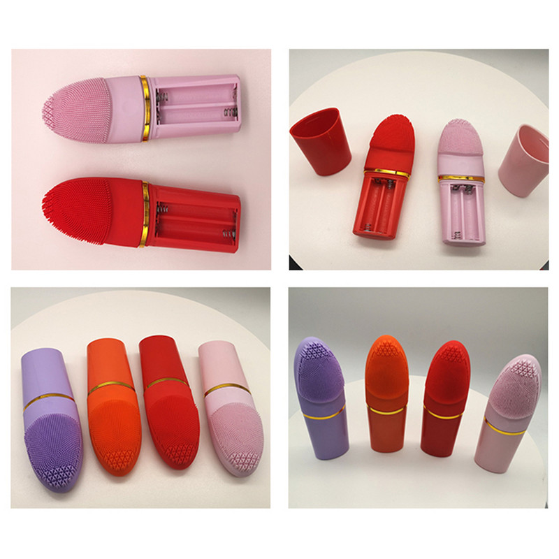 Perie electrică de curățare a feței Curățare profundă a porilor Masaj de relaxare Dispozitiv de curățare facială cu ultrasunete din silicon Masaj pentru piele