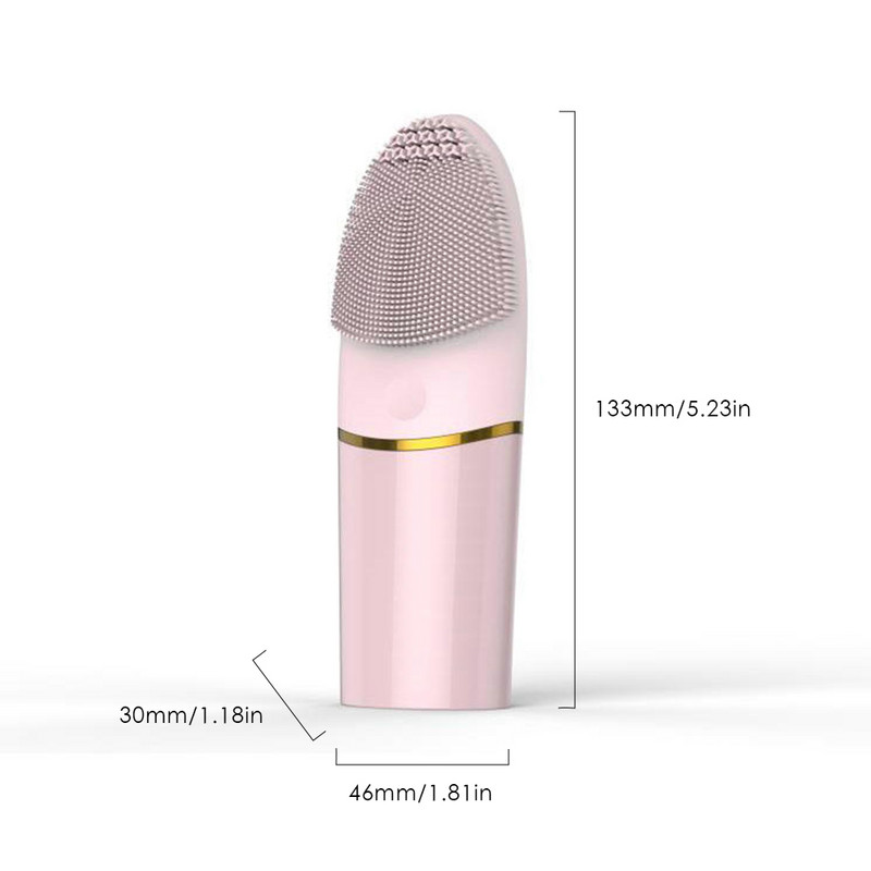 Perie electrică de curățare a feței Curățare profundă a porilor Masaj de relaxare Dispozitiv de curățare facială cu ultrasunete din silicon Masaj pentru piele