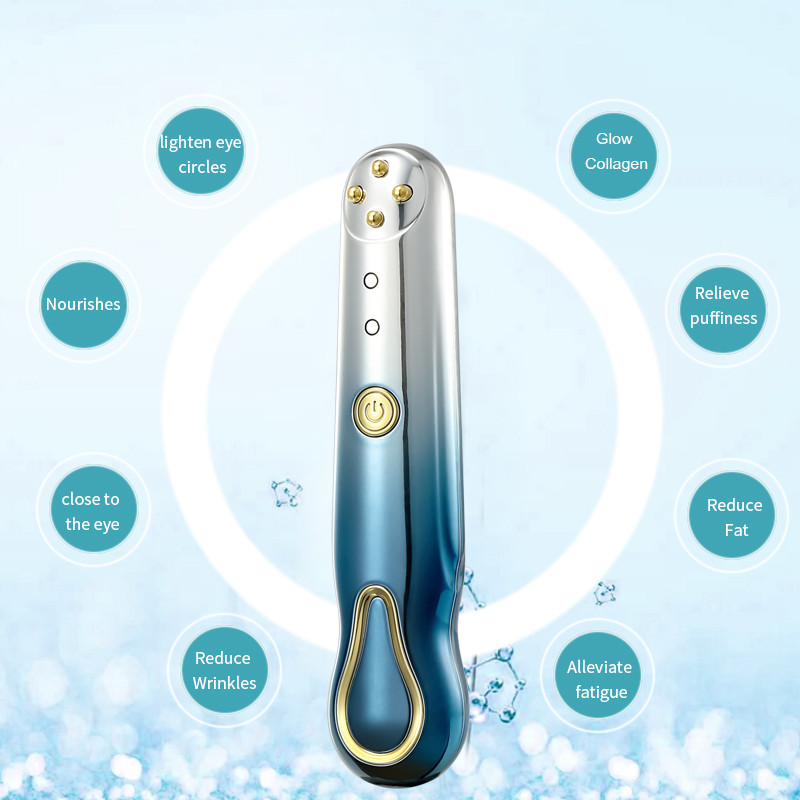 RF Eye Massager Anti Puffiness Eyes Lifting Beauty Machine Remove Eyes Dags Sötét karikák bőrfeszesítő arc szem ránctalanító