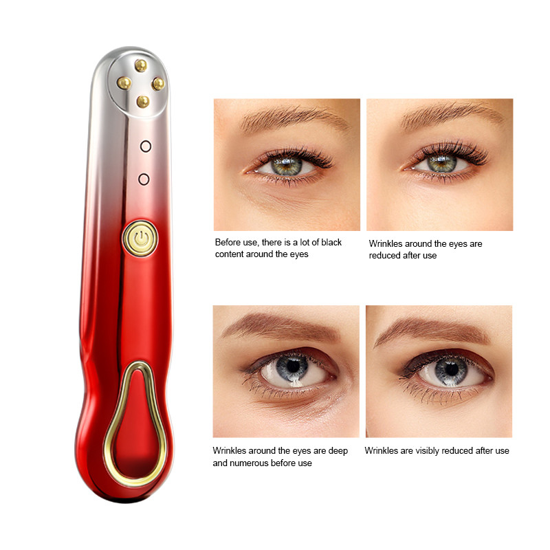 RF Eye Massager Anti Puffiness Eyes Lifting Beauty Machine Remove Eyes Dags Sötét karikák bőrfeszesítő arc szem ránctalanító