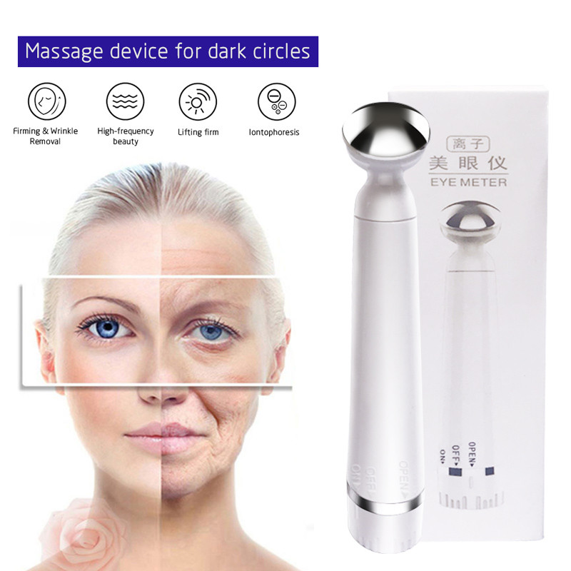 Mini Eye Care Beauty Tool Eyes Massager Pen Anti Dark Circle Aging Ráncok Világosít Arc Száj Szem Vonalak Vibrációs Masszázs Toll