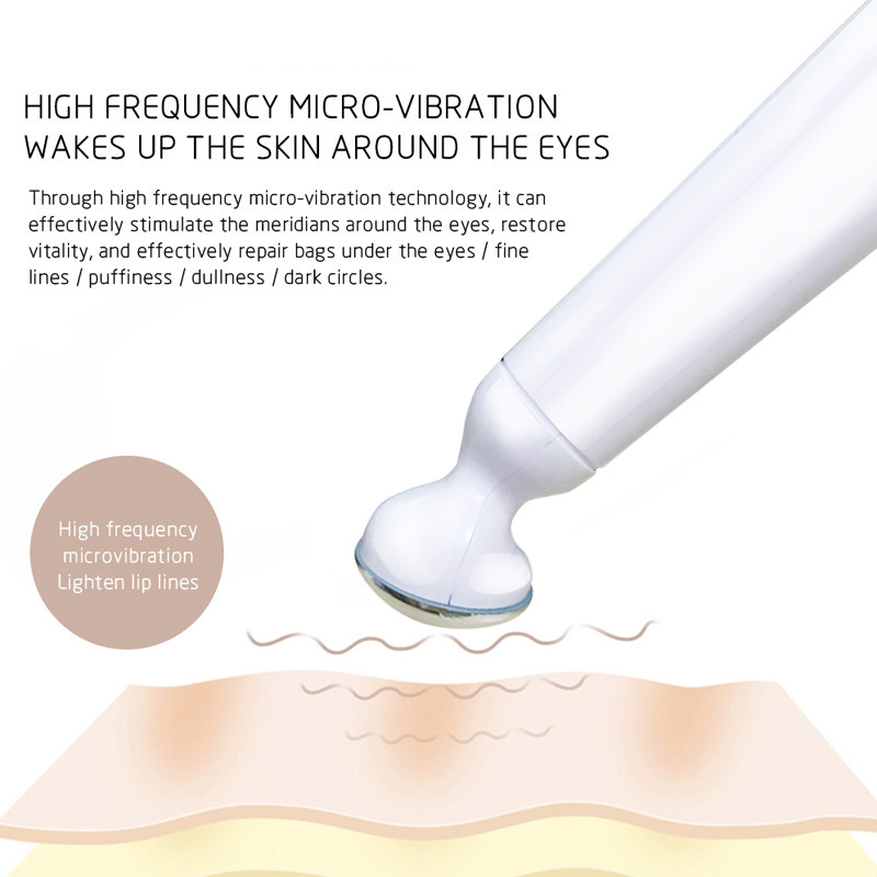Mini Eye Care Beauty Tool Eyes Massager Pen Anti Dark Circle Aging Ráncok Világosít Arc Száj Szem Vonalak Vibrációs Masszázs Toll