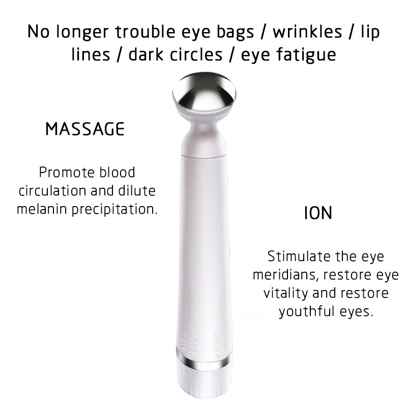 Mini Eye Care Beauty Tool Eyes Massager Pen Anti Dark Circle Aging Ráncok Világosít Arc Száj Szem Vonalak Vibrációs Masszázs Toll