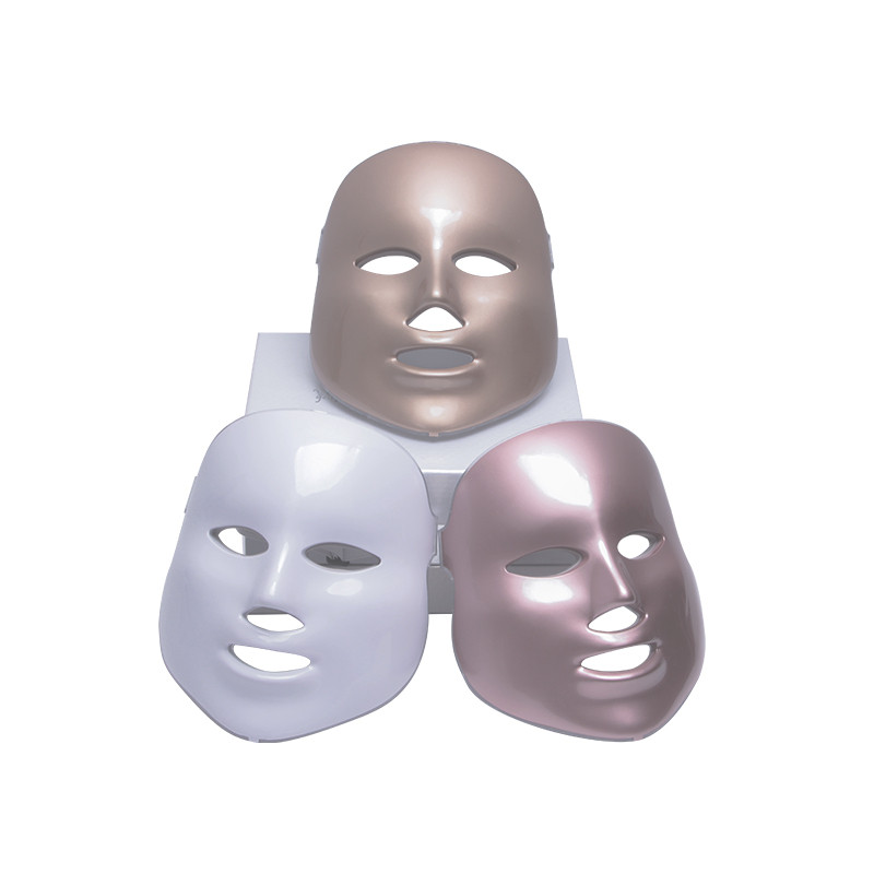 Led Facial Mask Photon Light Therapy 7 Colors Led Mask Teljes arckezelés Bőrápoló Fiatalító Gold Photo Machine