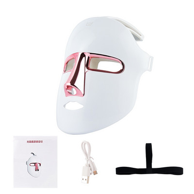 Facal Beauty Mask Bőrfiatalítás Pattanás elleni ráncos Arc Bőrápolás USB Charge Wireless 7 Colors Face LED Maszk Foton kezelés