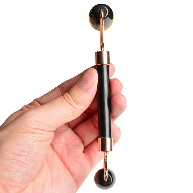 Masažeri od žada za lice Ljepota Zdravlje Gua Sha Set strugalica Njega kože Prirodni kamen Crni gvaš Masaža Mršavljenje lica