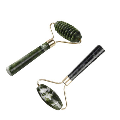 1 бр. Нефритов валяк от естествен лице Gua Sha Scraper Грижа за кожата на лицето Guasha Stone Massager Face Neck Skin Lifting Wrinkle Remover Care