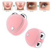 Električni mini Face Lift Valjkasti masažer EMS mikrostrujni zvučni vibracijski lifting lica Masaža za zatezanje kože Beauty uređaji