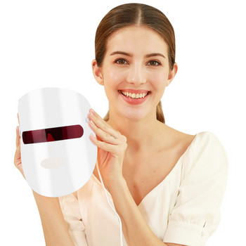 LED 7 Χρώμα Μάσκα Προσώπου Ακμή Όργανο Beauty Photon Skin Rejuvenation Anti Acne Αφαίρεση ρυτίδων Tighten Pores Spectrometer