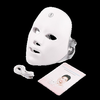 Led Mask Face Massager 7 Colors LED Light Face Care Treatment Beauty Anti Acne Therapy Face Whitening Skin Rejuvenation Machine