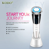 EMS Arcmasszírozó LED fényterápia Sonic Vibration Ránctalanítás Bőrfeszesítő Bőrtisztítás Brighten Beauty készülék