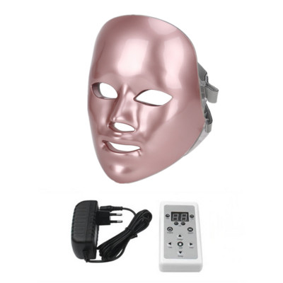 7 szín világos LED bőrfiatalító gépi maszk nyakbőrrel Arcápoló Beauty Anti Acne Therapy Whitening Tool