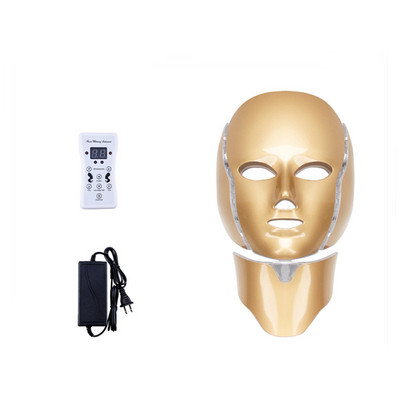 7 szín világos LED bőrfiatalító gépi maszk nyakbőrrel Arcápoló Beauty Anti Acne Therapy Whitening Tool